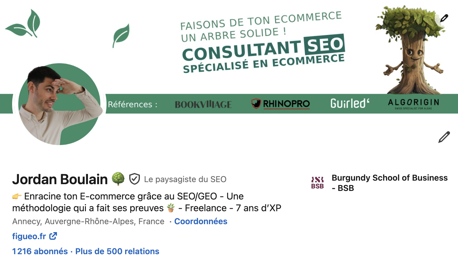 Profil LinkedIn Jordan
